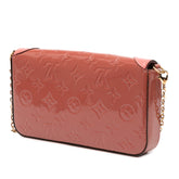 Monogram Vernis Pochette Felicie Valentine Dog
